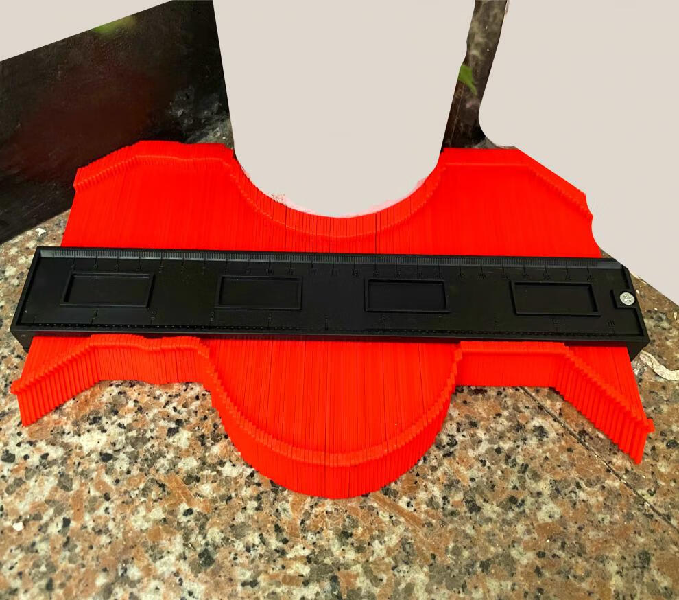 取型器全自动取形器多功能百变造型取弧度尺角曲线轮廓测量6寸abs款