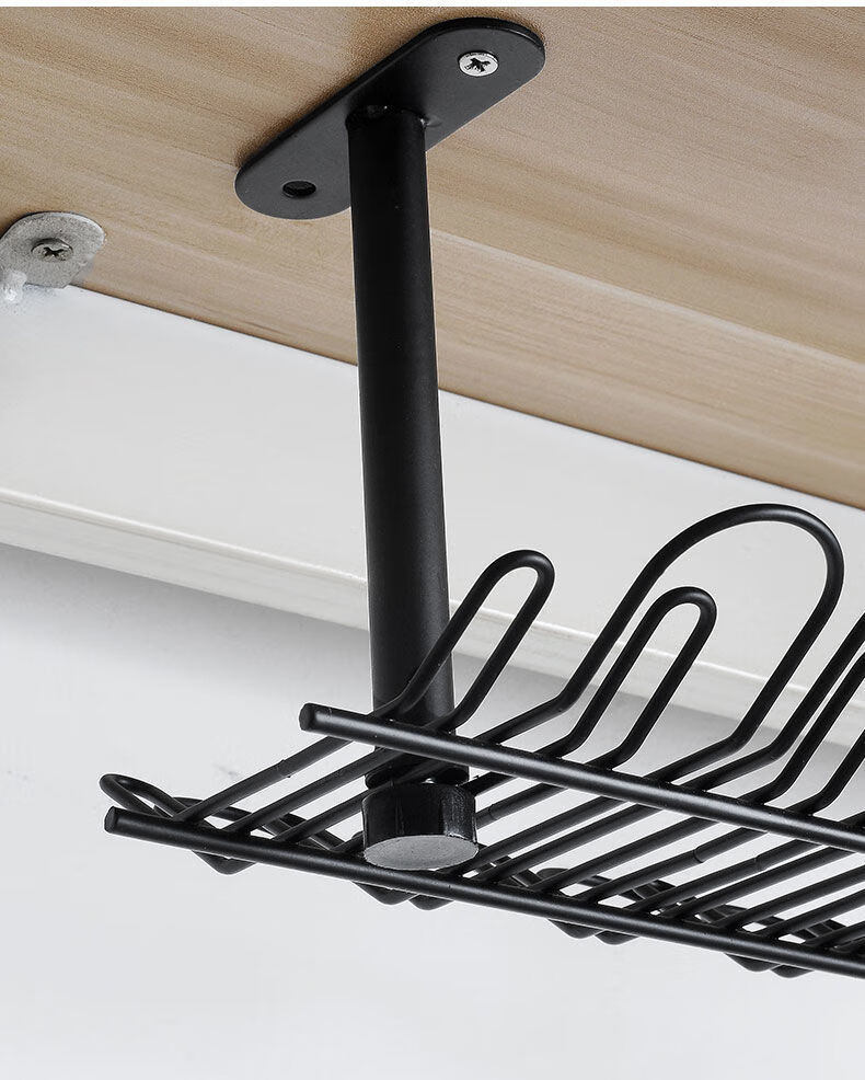 甲门jiamen桌下置物架电线收纳槽桌底插线板收纳架办公桌电线插排整理