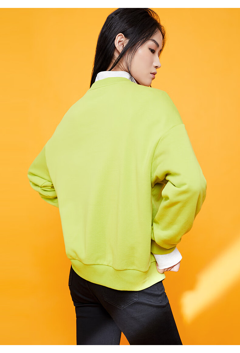 安踏2021春夏新款运动卫衣女圆领套头衫休闲宽松潮流上衣官方旗舰网店