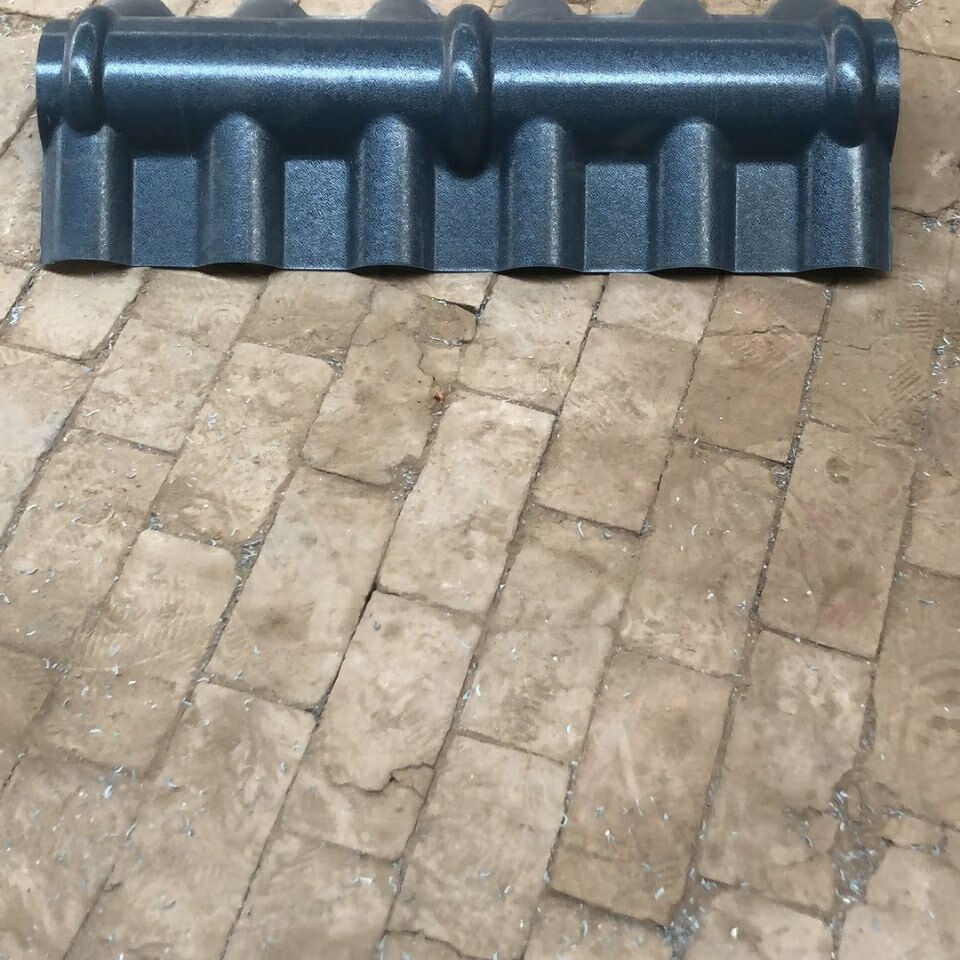 定制屋脊瓦树脂瓦正脊盖帽帽头门楼亭子四坡五脊别墅造型配件屋脊梁瓦