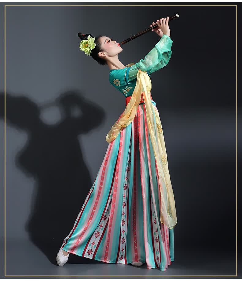 古典舞演出服女飘逸幻世长安舞蹈服汉唐舞民族风敦煌舞桃李杯服装