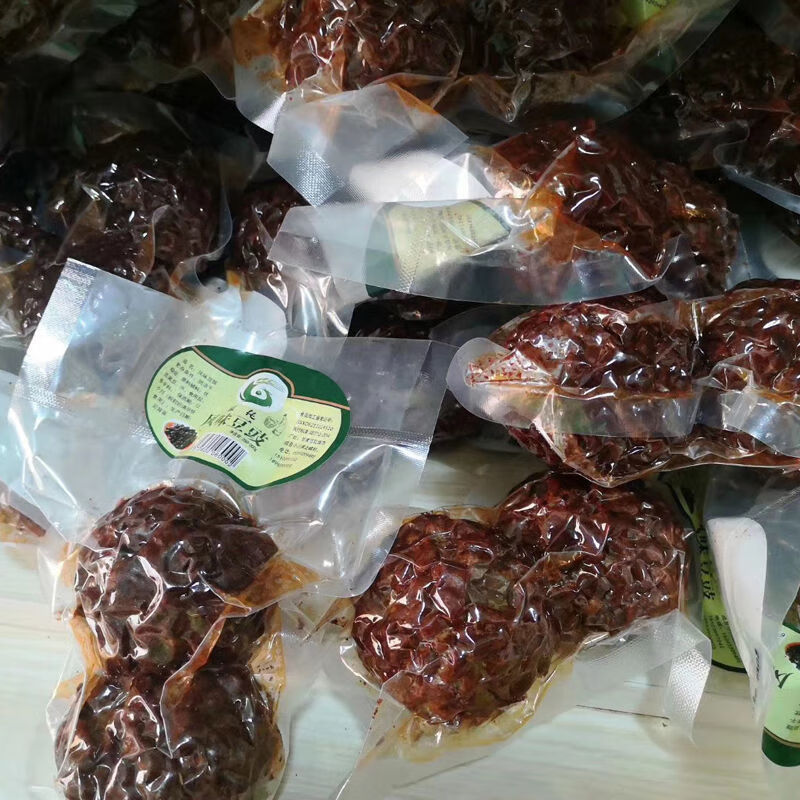 甘肃陇南特产豆食手工制作香辣豆食成县豆豉豆食6颗12颗香辣豆豉