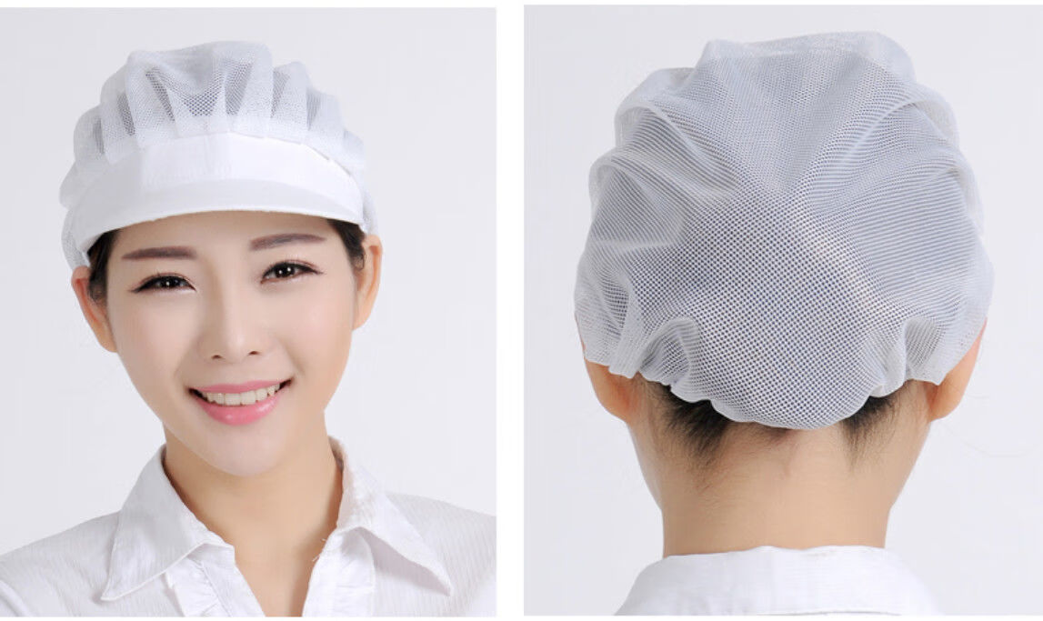 厨师帽子男女餐厅厨房帽蛋糕厨师布帽白色食品帽蘑菇帽厨师工作帽