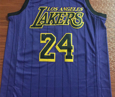 洛杉矶湖人队 科1比24号退役球衣 8号los复古刺绣球裤 男女 科比24号v