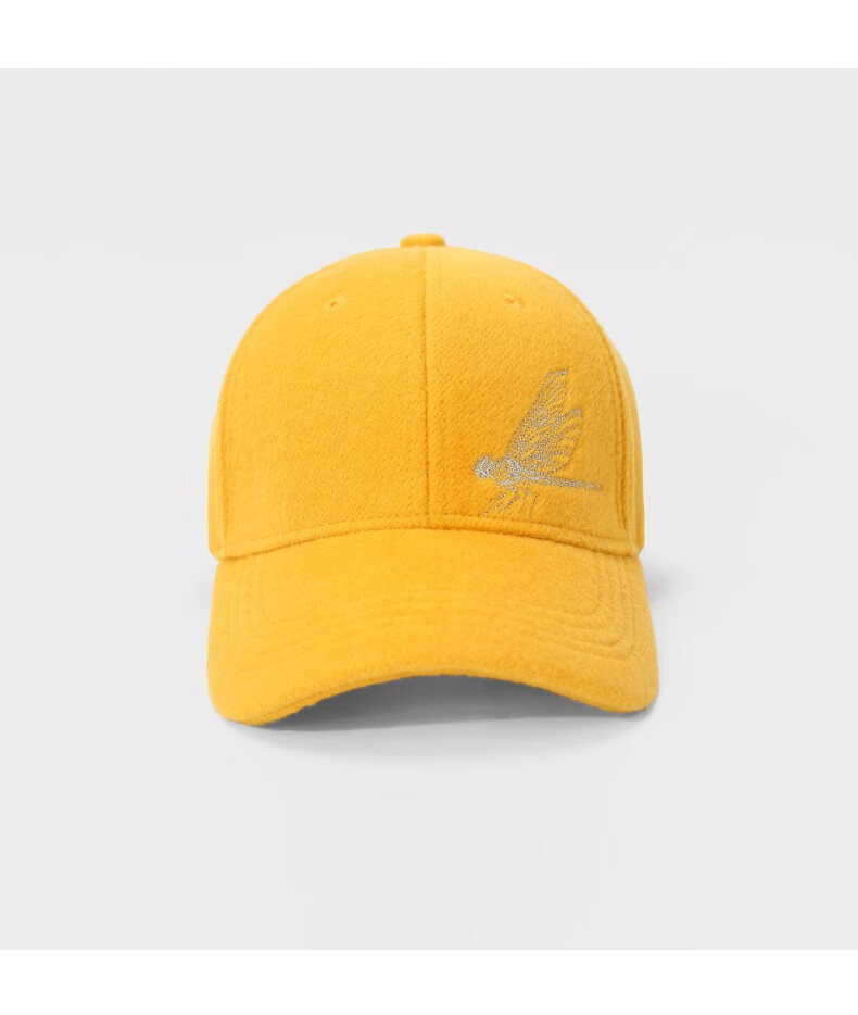 cacuss棒球帽子男女鸭舌帽男女蜻蜓刺绣情侣款b0488 黄色银绣 适合