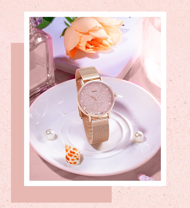 mno梦梭手表女简约气质少女ins风学生石英女表高中女生中学生时尚小巧