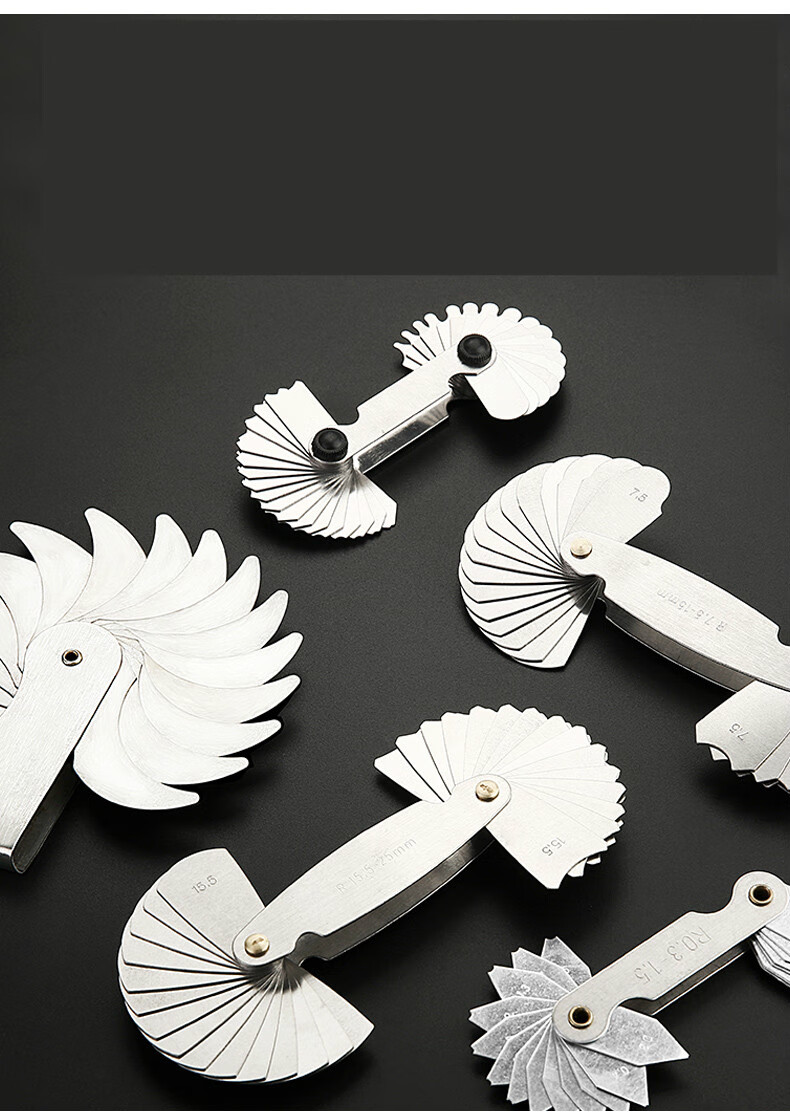 半径规r规样板高精度r角规测量工具圆弧尺r0315r17r7515r2550mm