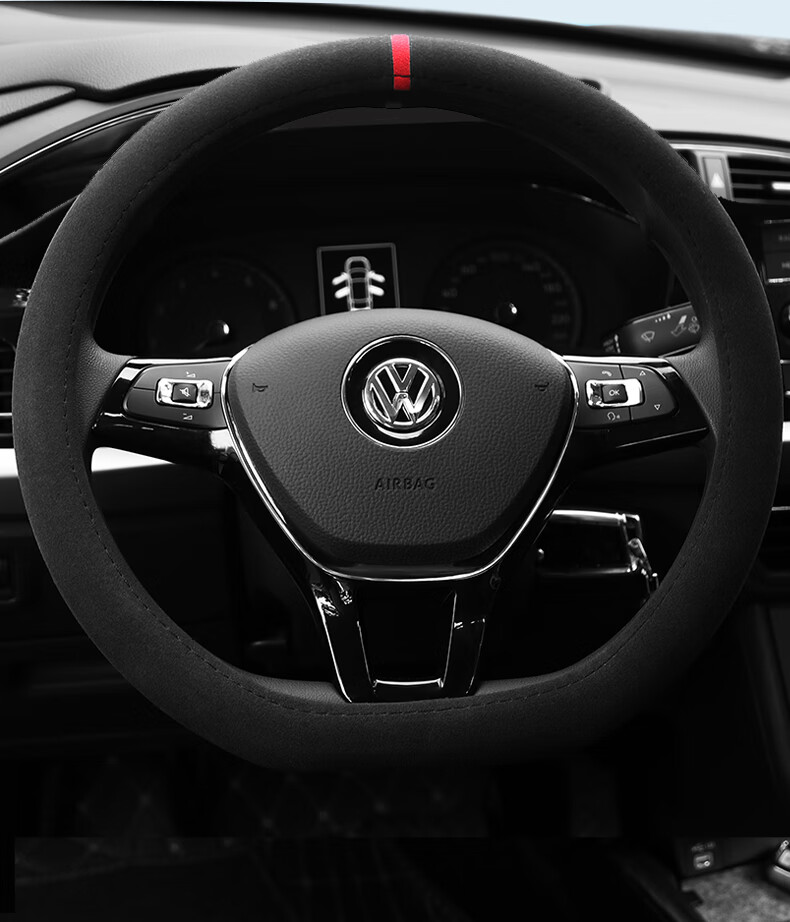 适用于21款一汽大众宝来方向盘套翻毛皮新宝来传奇汽车用品把套四季