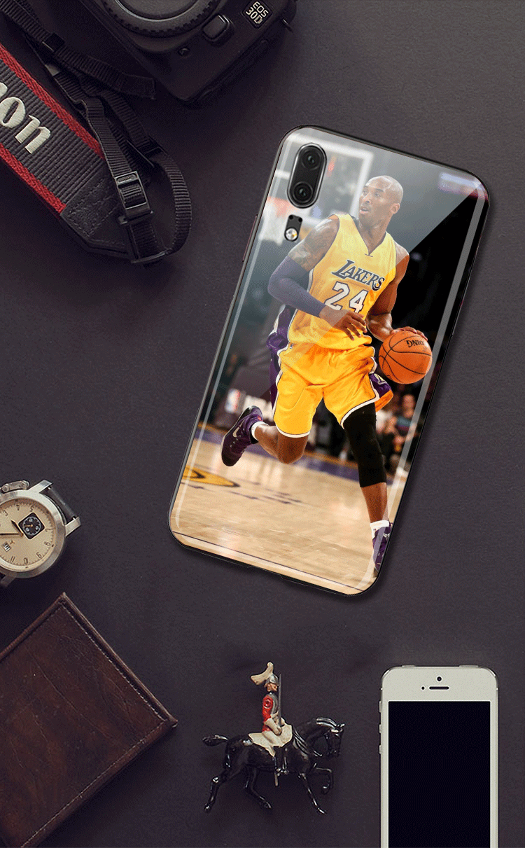 科比手机壳华为mate30pro篮球p30pro湖人队mate20玻璃v30布莱恩特9x