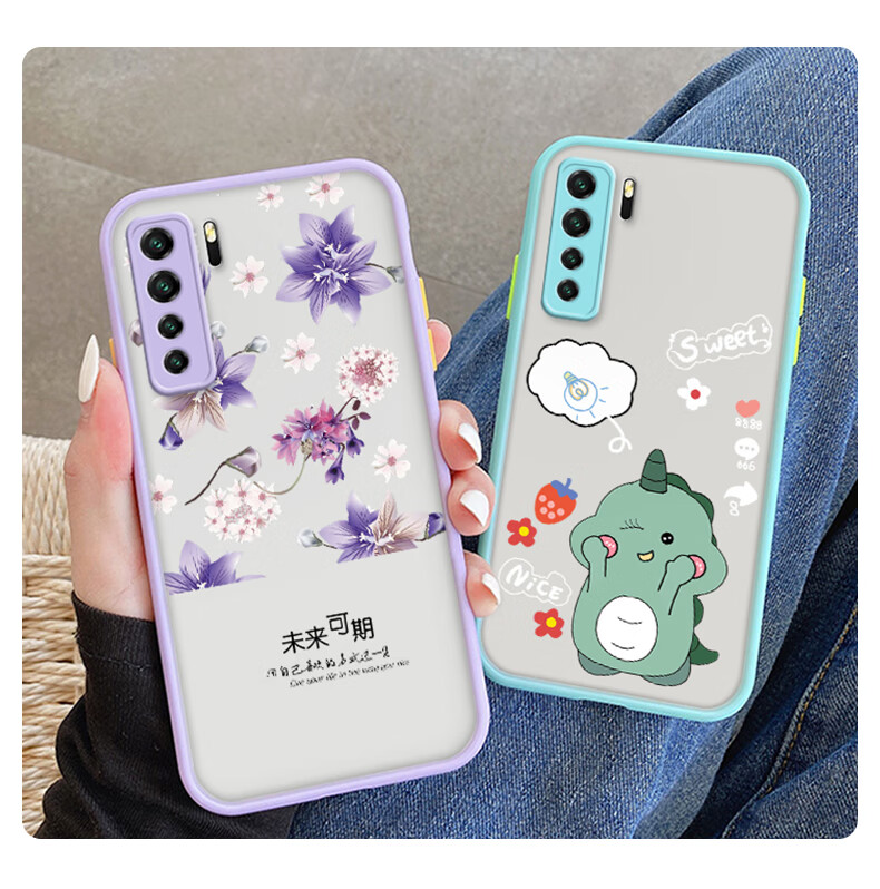 适用于华为nova7se手机壳7se镜头保护nawa7es磨砂硬壳nova7se防摔