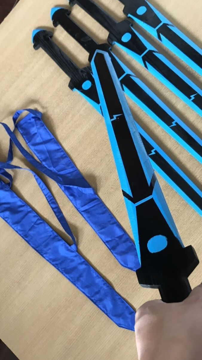 迷你世界能量剑木制儿童玩具游戏高配剑66厘米能量剑剑套