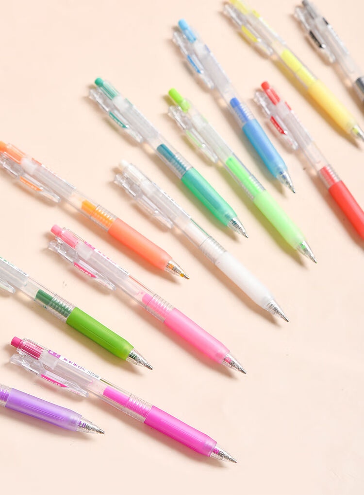 温妤网红3d立体果冻笔 彩色标记手帐笔 diy手工制作彩笔 学生创意文具