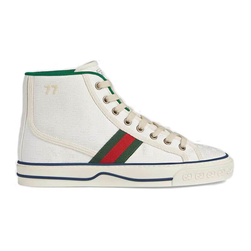 gucci/古驰女鞋tennis 1977系列高帮运动鞋帆布鞋627838 七夕送礼 hvk