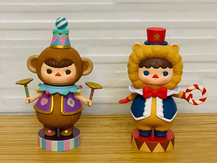 pop·mart泡泡玛特马戏团系列盲盒同款绝版毕奇pucky盲盒波克小丑一