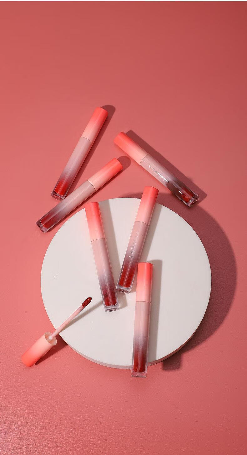 拉美拉(lameila) 拉美拉丝柔玻璃唇釉保湿唇彩唇蜜染唇液滋润口红唇釉