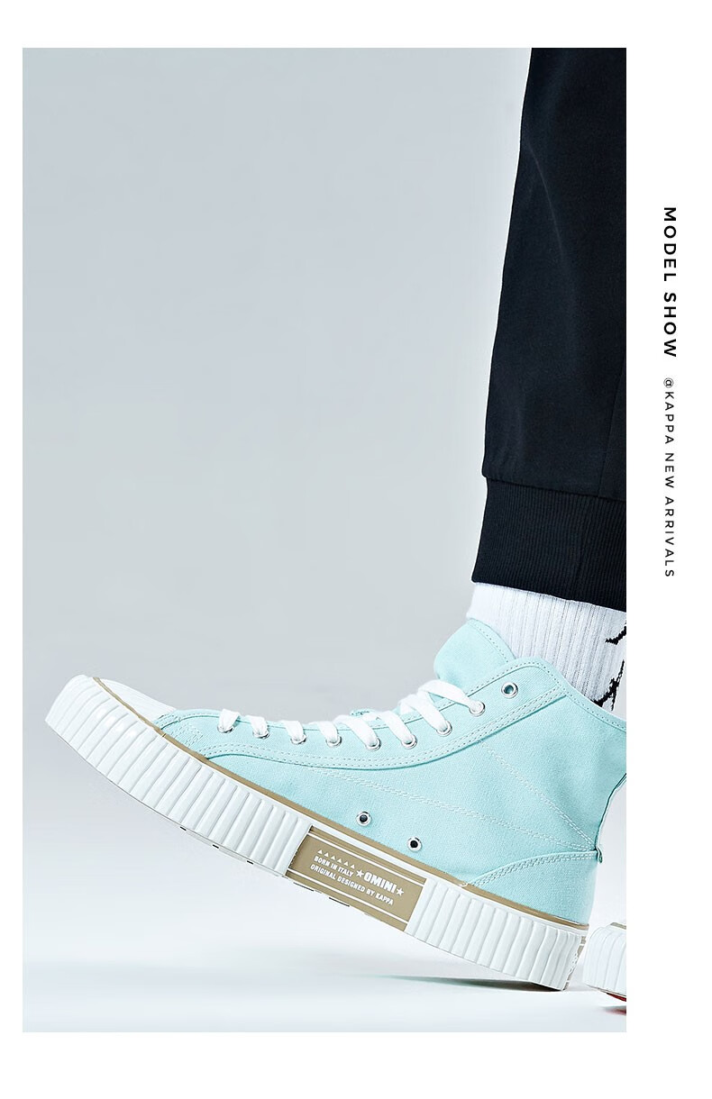 【预】kappa卡帕串标帆布鞋情侣男女休闲鞋板鞋运动鞋时尚小白鞋 美丽