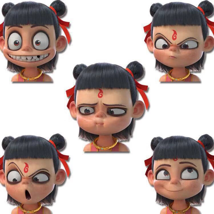 哪吒魔童降世车贴遮挡划痕创意个性网红汽车车身装饰拉花卡通车贴