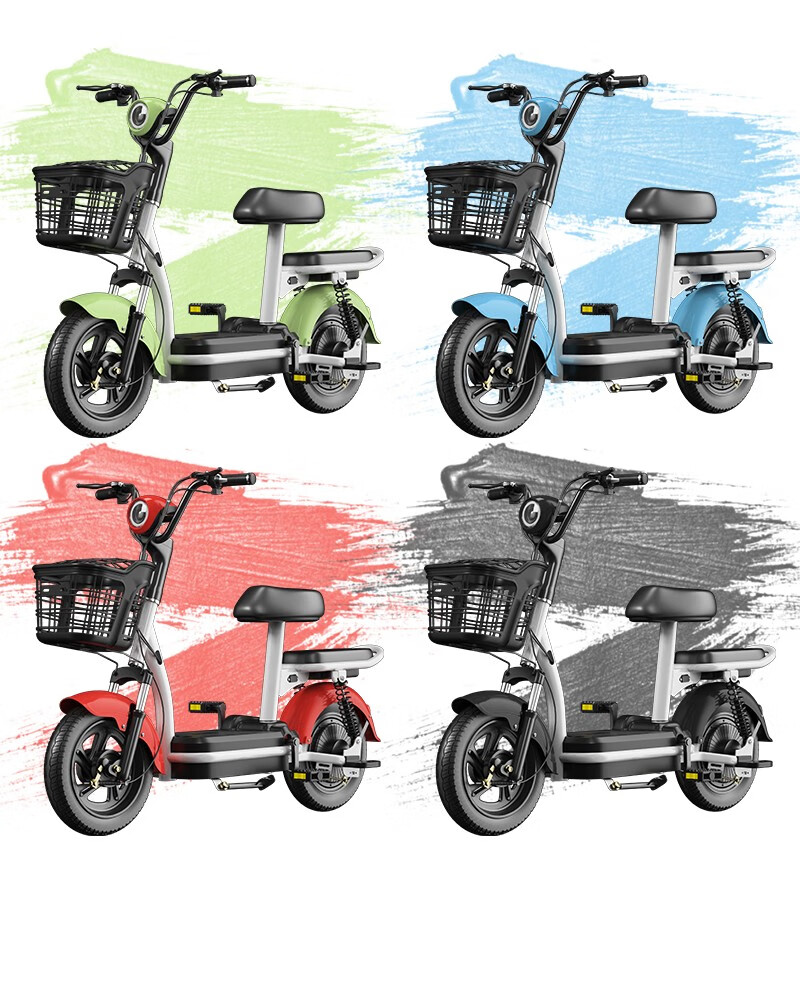 典鸽电动车新国标电动自行车可上牌电瓶车男女式双人款电池踏板助力长