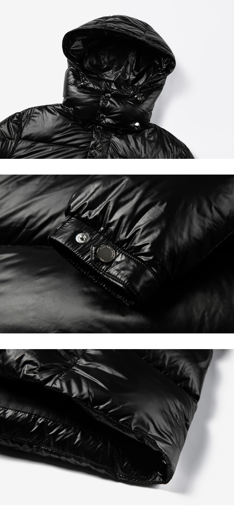 karllagerfeld粗绗缝长羽绒服216n1504黑色46