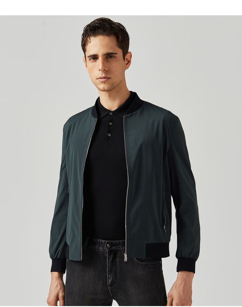 【40大庆】【预售】劲霸奥莱夹克短款男2020秋季新款男士茄克bkda3724