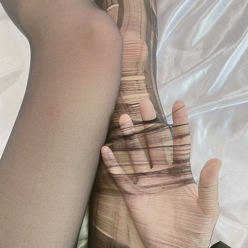 加攻速加暴击手撕丝袜10条装手撕黑色丝袜网红性感诱惑黑丝一次性有趣