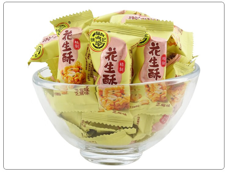 徐福记 花生糖 花生酥500g 装 新年年货 婚庆回礼喜糖 休闲零食零嘴
