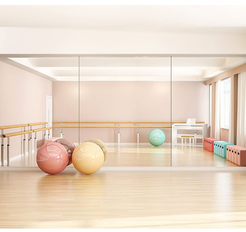 含雅舞蹈室镜子墙跳舞练舞瑜伽挂墙家用健身贴墙自粘软墙面大全身镜