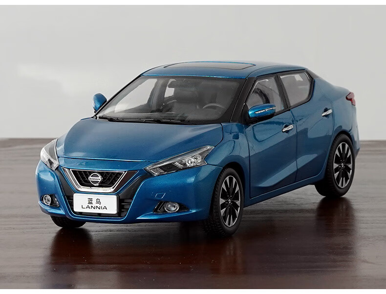 118原厂汽车模型东风日产尼桑2020款全新一代轩逸蓝鸟阳光仿真合金