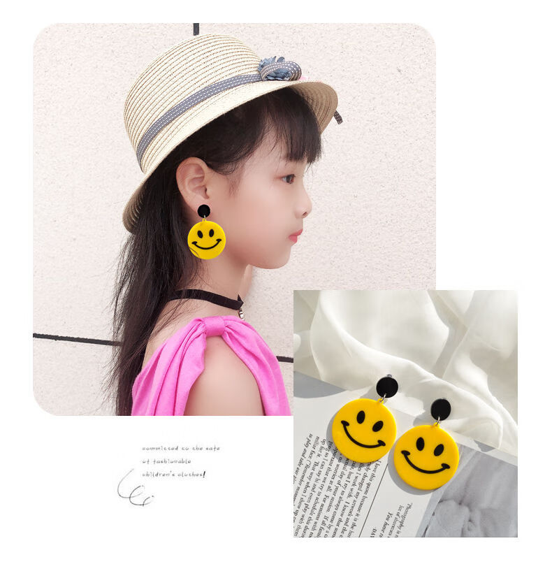 儿童女童宝宝耳环个性耳夹无耳洞公主假耳钉时尚耳坠女孩耳饰品潮星星