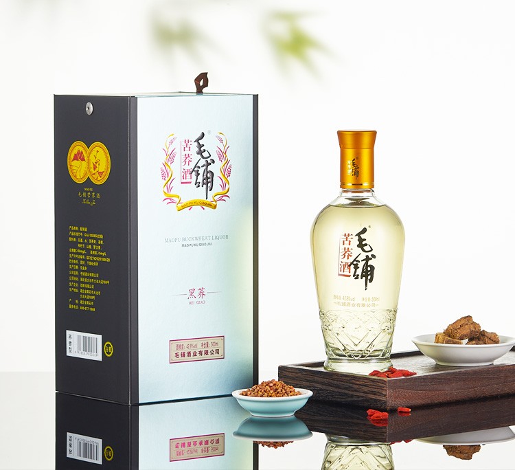劲牌毛铺苦荞酒黑荞428度500ml6瓶整箱装