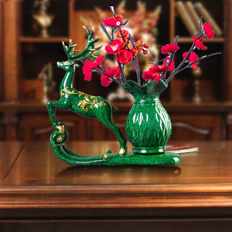 伊麦卡简约现代客厅家里装饰品摆件酒柜桌面卧室工艺品中式新房轻奢