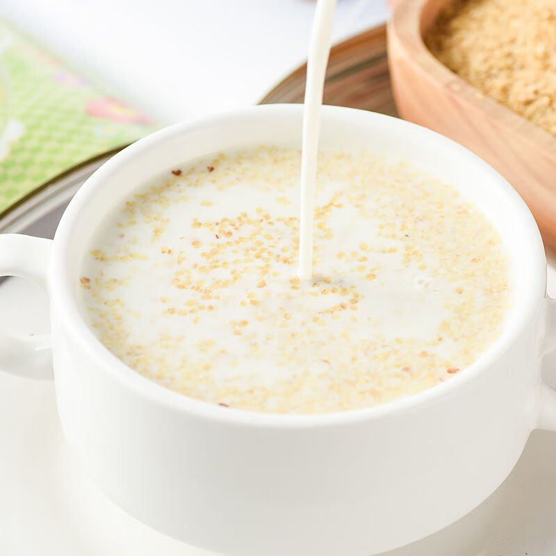 京选小麦胚芽大罐装即食免煮无加蔗糖速溶小片燕麦1罐小麦胚芽1罐