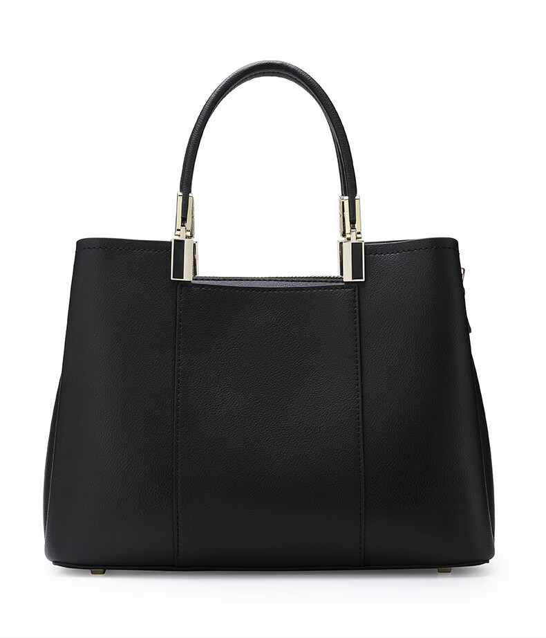 ke真皮女包新款潮时尚牛皮包中年妈妈手提包简约百搭斜挎包包女黑色