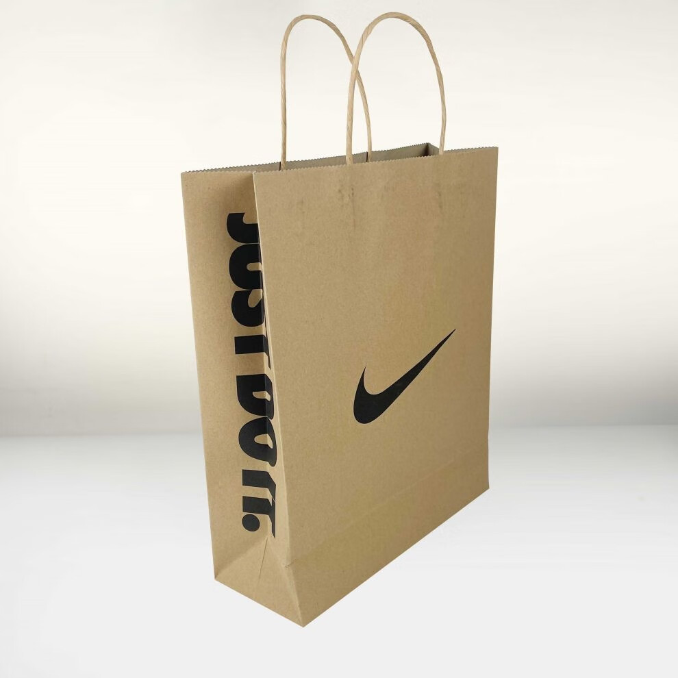 手提袋纸质牛皮纸袋手提袋牛皮纸手提袋 nike 360 牛皮纸袋子潮牌