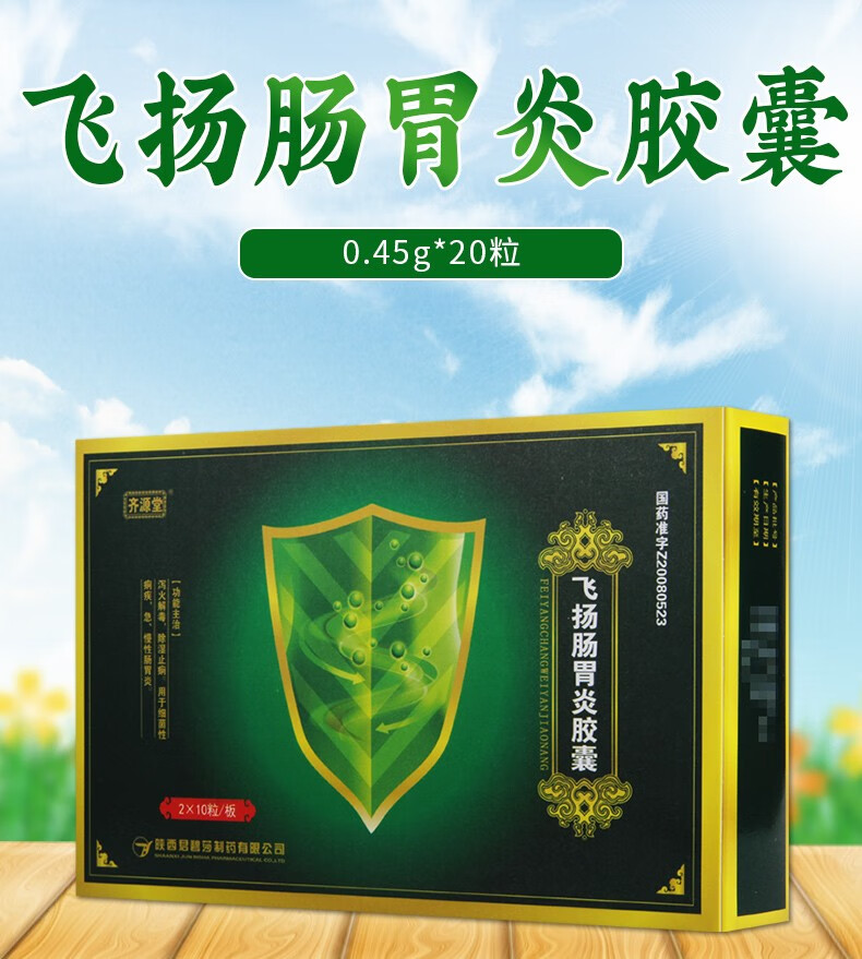 齐源堂 飞扬肠胃炎胶囊 0.45g*20粒 1盒【图片 价格 品牌 报价】-京东
