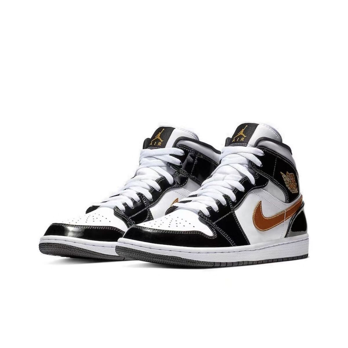 aj mid 小黑金脚趾篮球鞋男女鞋aj运动鞋板鞋852542-007 红色 #20