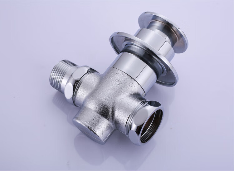 栗古适用于全铜暗装蹲便器冲水阀脚踏式大便冲洗阀厕所便池脚踩蹲坑