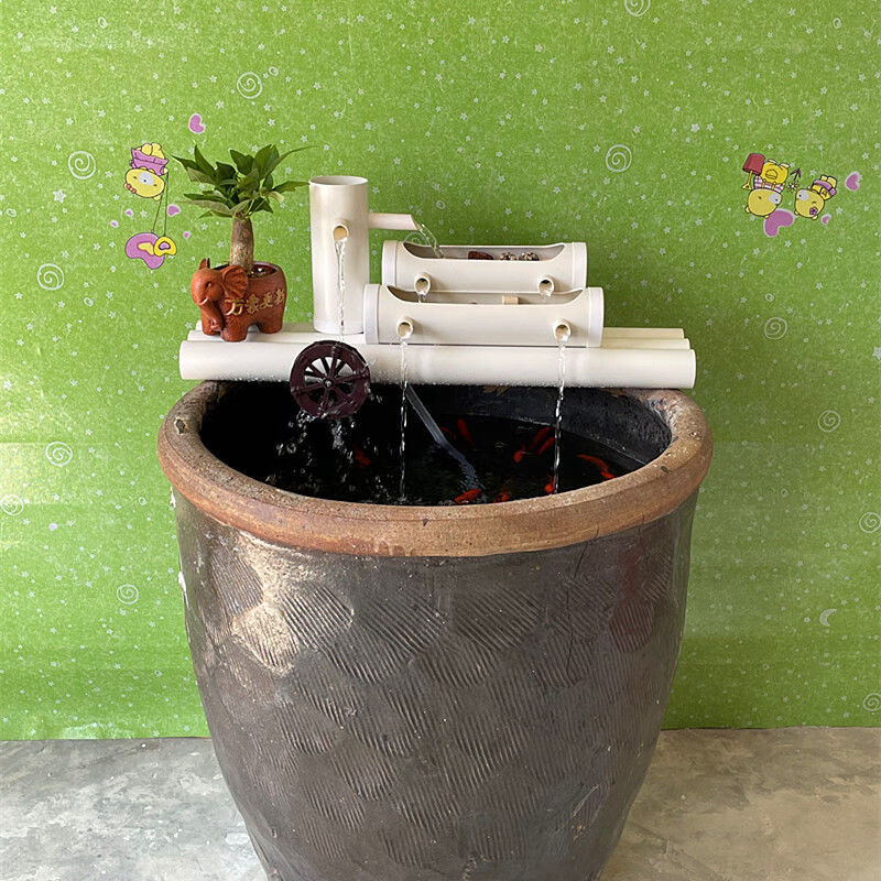 圆鱼缸过滤器家用吸便上水循环增氧系统小型水缸鱼池免换水过滤盒长