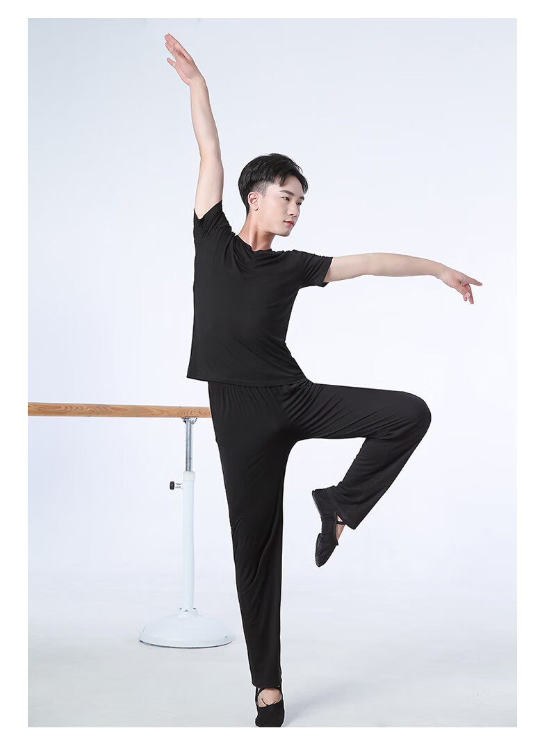 舞蹈服男 舞蹈服练功服男成人中国古典现代舞蹈上衣教师形体舞蹈裤子