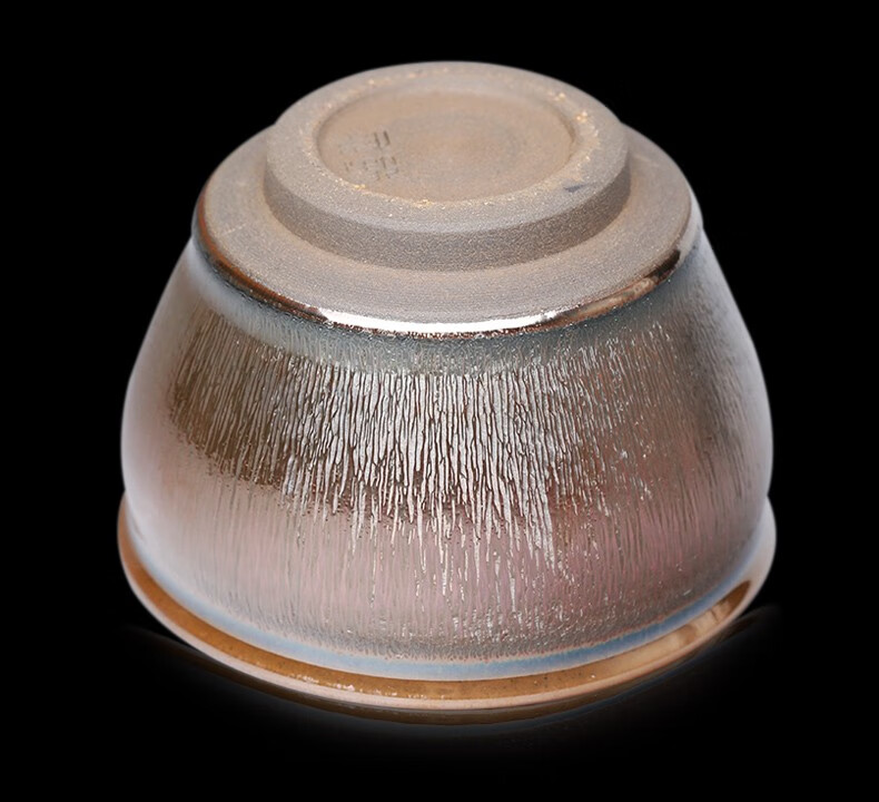 隐庐张伟大师级纯手工粉毫木兰甲正宗铁胎金兔毫建盏茶杯主人杯建窑束