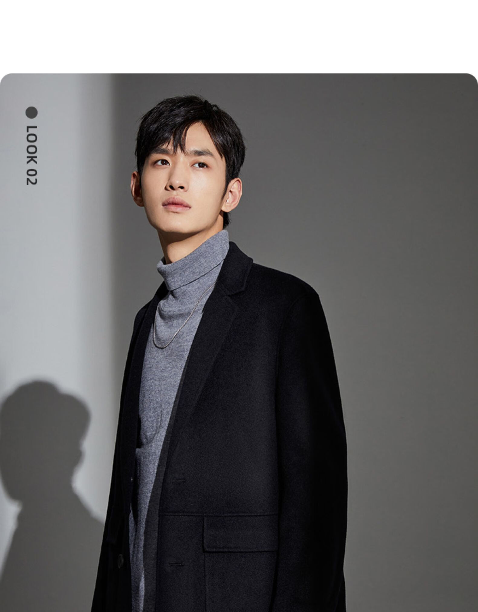 太平鸟男装 双面呢大衣男中长款毛呢大衣秋冬新款毛呢外套韩版潮 浅