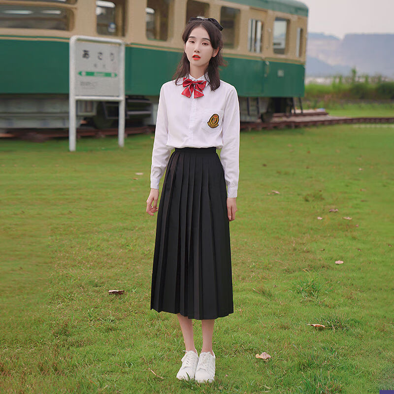 哈勒奇毕业拍照班服套装高中初中学生jk长裙秋季英伦学院风韩版运动会