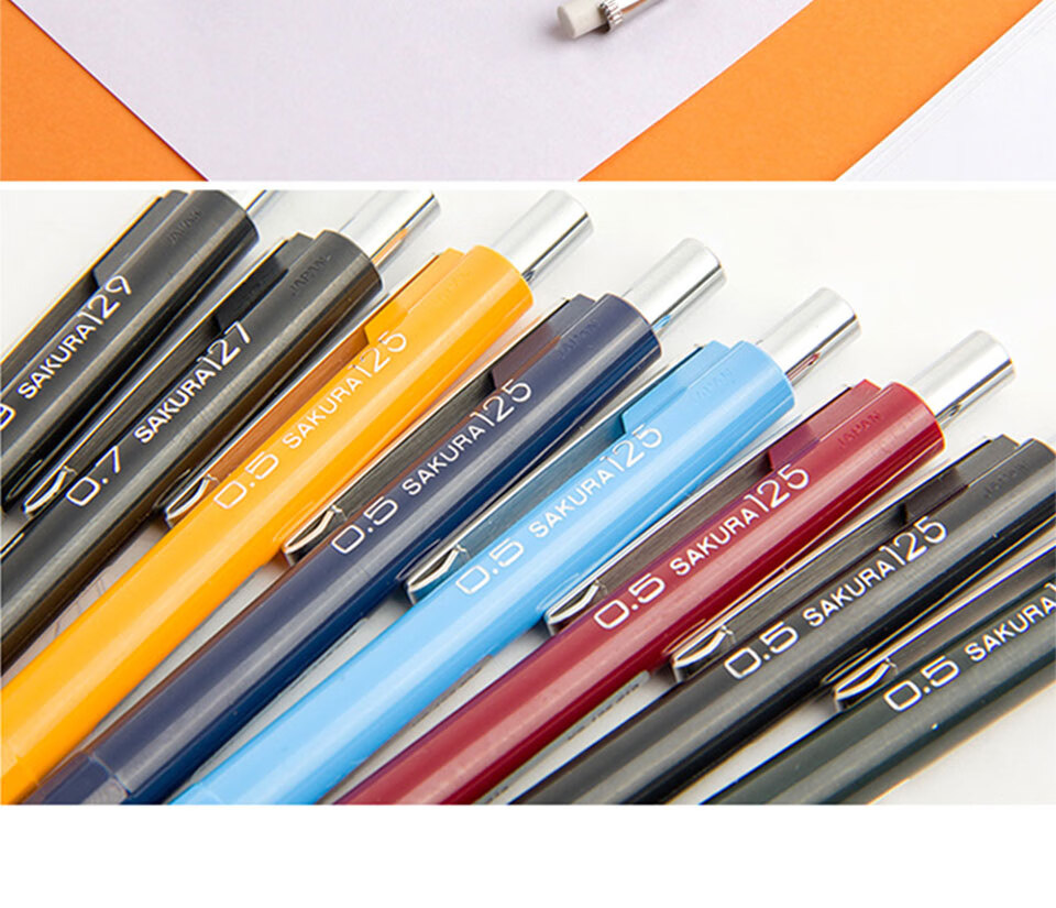 日本樱花(sakura)防断自动铅笔活动铅笔绘图铅笔 0.3 0.5 0.7 0.