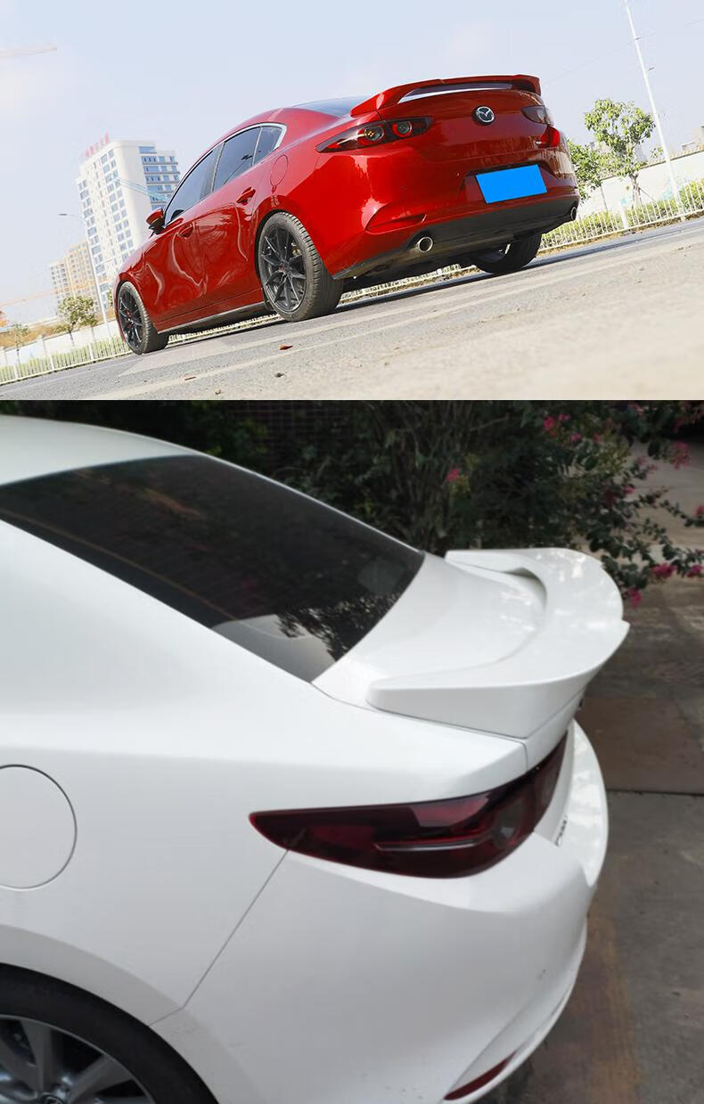 犀罗 昂克赛拉尾翼20-21款马自达昂科塞拉axela三厢改装免打孔定风翼
