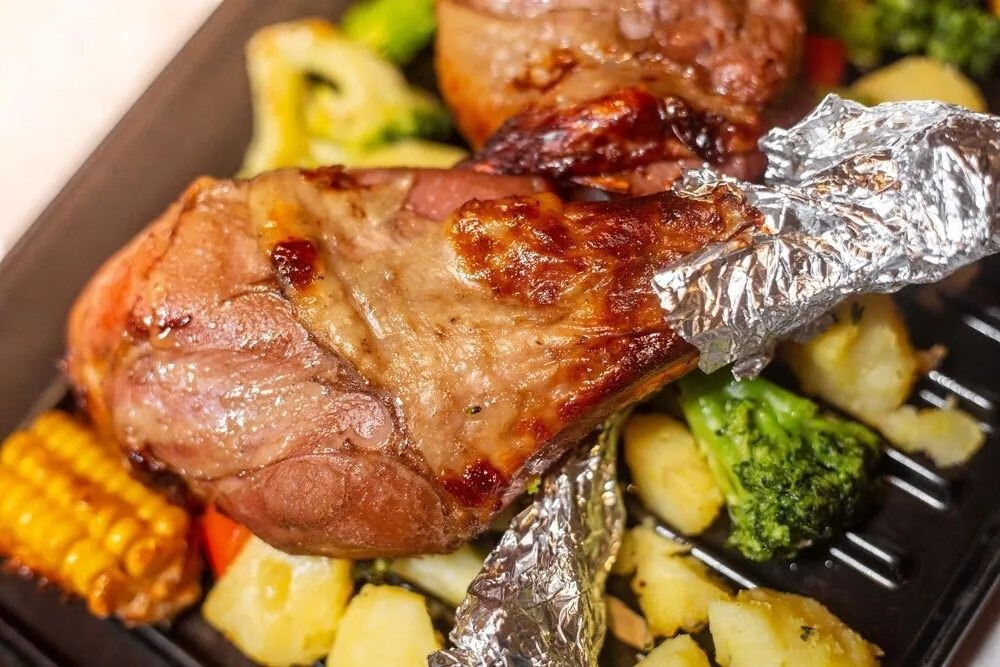 茗仟(mingqian) 雨润烤火鸡腿 约900g 熟食整只特大火鸡腿 西餐