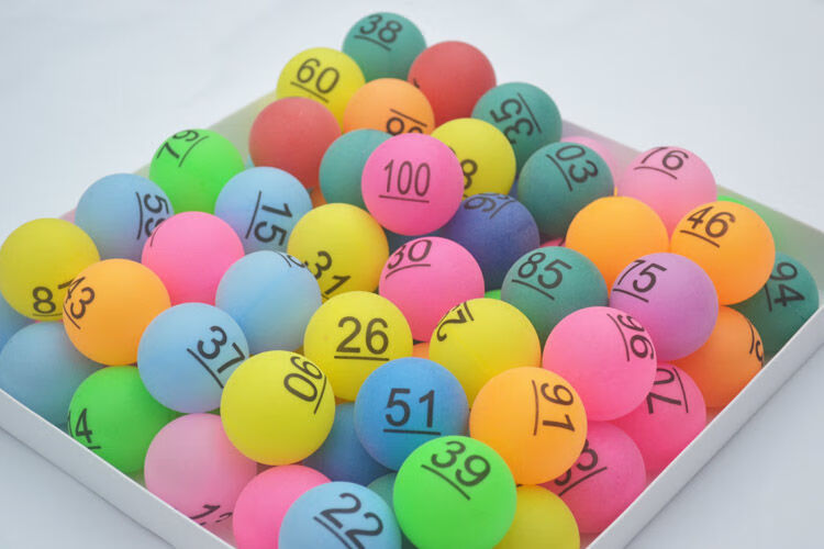 数字球01-100号码球带字抽彩球摸奖球摇号球博彩球乒乓摸奖球 中号