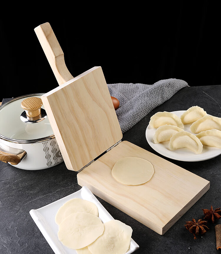 皮器实木米饺子皮板米粑皮工模具压皮压粑神器米饺皮压皮器米饺皮压板