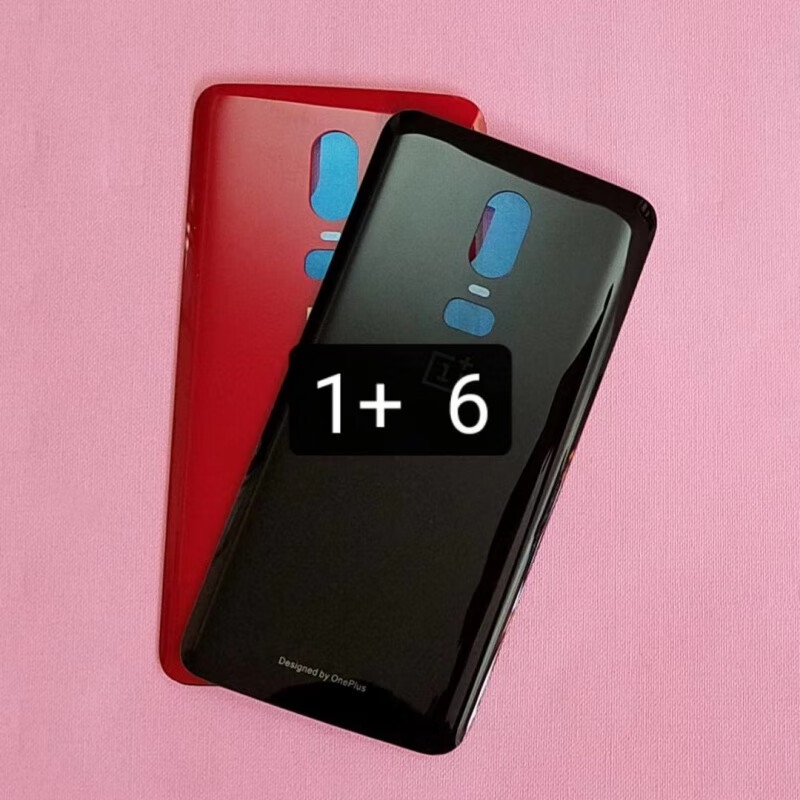 hikc适用oneplus一加6后盖a6003手机后盖1加6t手机a6000玻璃后壳电池