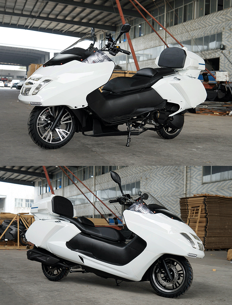 t2踏板摩托车巡洋舰踏板车大型助力车摩托车跑车国四电喷150cc燃油