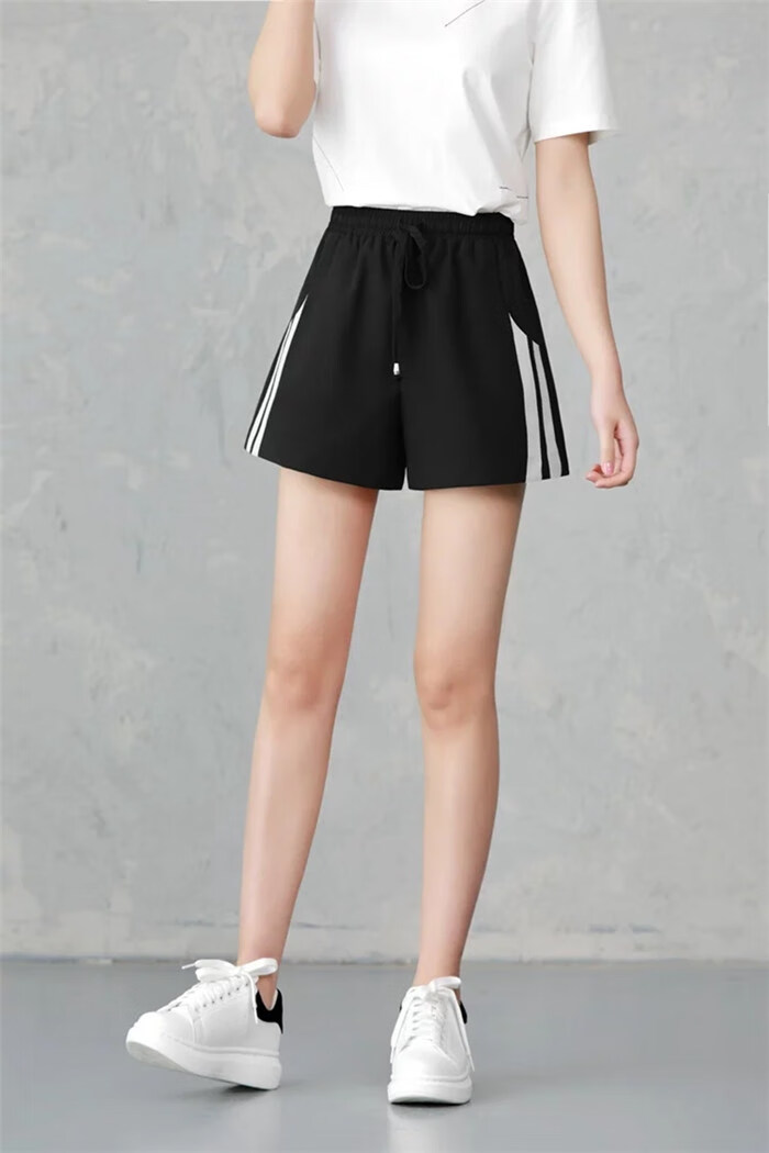 中学生中考体育短裤女生体考运动裤女外穿夏季阔腿休闲宽松跑步韩版a